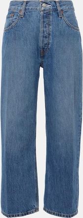 Re/Done Loose Crop high-rise straight jeans
