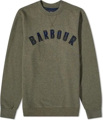 Barbour Heritage Katoenen Sweatshirt - Heren - Sweatshirts & Hoodies - Groen - Maat: S Katoen