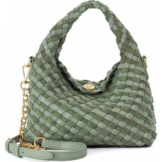 Dune London Dinkydeliberate Woven Top Handle Bag in Sage at Nordstrom