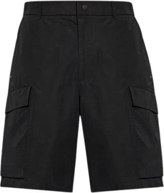 Moncler Korte Broeken, Heren, Zwart, L, Casual Shorts