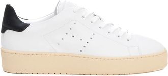 Hogan Leren Sneakers - Dames - Sneakers - Wit - 37 1/2 EU - Leer - Schoenen