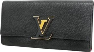 Louis Vuitton Pre-owned Wallets, female, Black, Size: ONE SIZE Pre-owned Long Wallet (bi-fold)