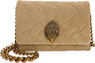 Kurt Geiger Mini Kensington Quilted Leather Convertible Crossbody Bag in Light Beige at Nordstrom