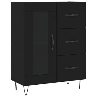 Berkfield Home Sideboard Black 69.5x34x90 cm Engineered Wood
