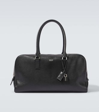 Tom Ford Logo leather duffel bag