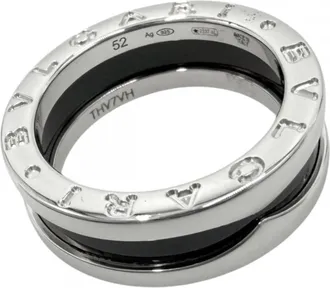 Bulgari B.Zero1 Black Ceramic Band Ring (Pre-Owned)