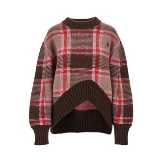 The Attico Knitted sweater with logo embroidery Woman 38