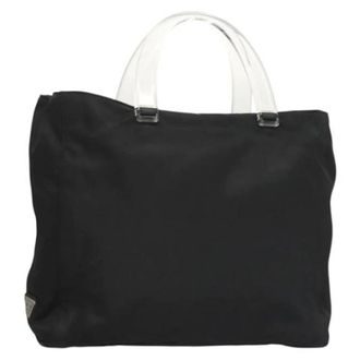 Prada Pre-owned Nylon handbags - Dames - Pre-owned - Zwart - Maat: ONE Size Nylon