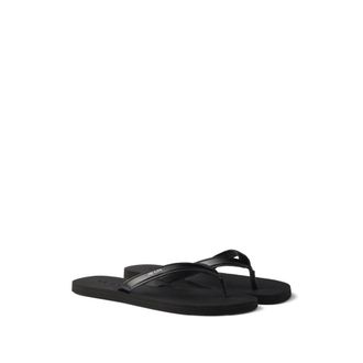 Prada Logo-embossed Leather Flip-flop Sandals