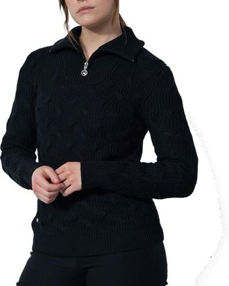 Daily Sports Ermont Unlined Womens Golf Sweater in Black at Nordstrom, Size X-Large