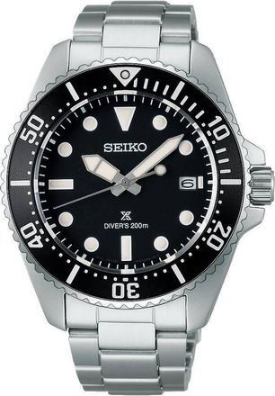 Seiko Prospex Sea Solar Black Dial Mens Watch SNE597P1
