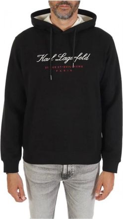 Karl Lagerfeld Hoodies & sweatvesten, Heren, Zwart, L, Katoen, Sweat Hoody
