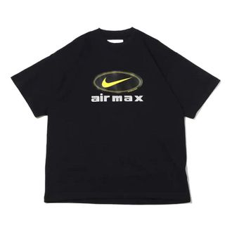 Nike Mens Nike Logo Alphabet Printing Breathable Round Neck Short Sleeve Black T-Shirt DV9400-010