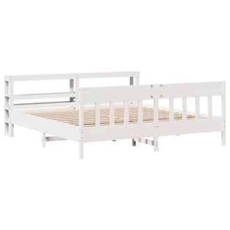 Berkfield Home Decorative Bed Frame without Mattress White 180x200 cm Super King