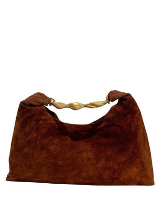 SIMKHAI Womens Nixi Suede Hobo Bag In Sable