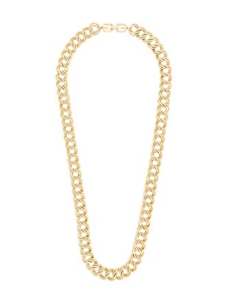 Givenchy 1980s Double Chain Link Necklace - women - 18kt Gold Plated Brass - One Size