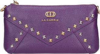 La Carrie Frivolous Wallet - Dames - Clutches - Paars - ONE Size - Leer - Tassen