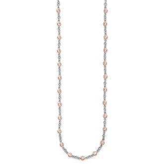 Diamond2Deal Sterling Silver Rhodium-plated Cubic Zirconia Station Necklace 24