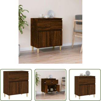 vidaXL Credenza marrone - Credenza Rovere Marrone 60x35x70 cm in Legno Multistrato