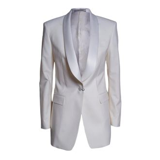 Tagliatore Blazers, female, White, Size: XS Lou Shawl-Lapel Suit