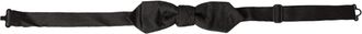 Dolce & Gabbana Mens Pretied Bow Tie Model Ft3925 - Black Silk - One Size