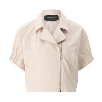 Fabiana Filippi Light Jackets, female, Beige, Size: XS Light Jackets