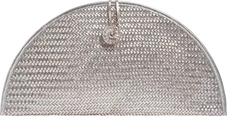 Adriana Castro La Barca Handwoven Leather Clutch in Silver at Nordstrom