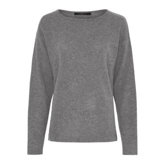 BTF-CPH Fijngebreide Cashmere Pullover - Dames - Cashmere truien - Grijs - L - Wol - Truien & Vesten