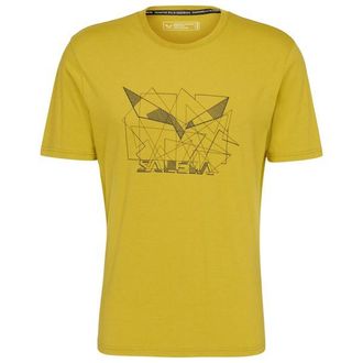 Salewa Eagle Geometric T-Shirt Funktionsshirt f&uuml;r Herren | gelb