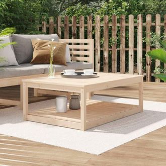 vidaXL Vidaxl - Tavolo da Giardino 121x82,5x45 cm in Legno Massello di Pino