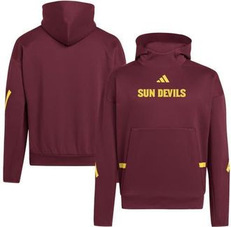 adidas Mens adidas Maroon Arizona State Sun Devils Z.N.E. Pullover Hoodie at Nordstrom, Size X-Large
