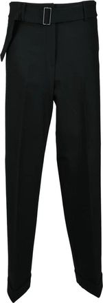 Fabiana Filippi Wool Stretch Trousers - Black