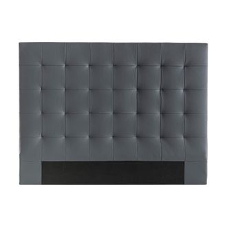 Miliboo Cabecero Capiton&eacute; Gris Oscuro 160 Cm Halciona
