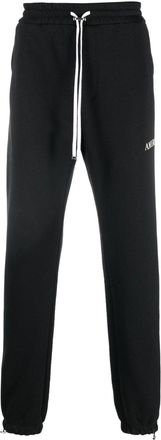 Amiri logo-embroidered track pants - men - Cotton/Viscose - XXXL - Black