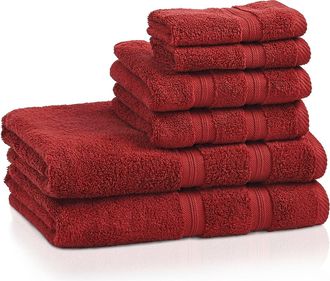 Superior Modern Smart Dry Absorbent Zero-Twist 6-Piece Towel Set