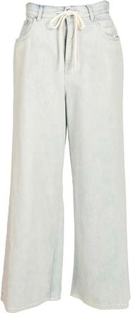 Maison Margiela Jeans, Dames, Blauw, W27, Katoen, Wide-leg Jeans