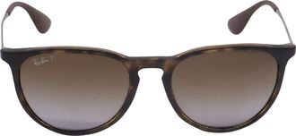 Ray-Ban Erika Tortoiseshell Round-Framed Sunglasses in Brown Acetate