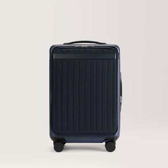 Carl Friedrik Front pocket Carry-on Luggage - Hard case in Polycarbonate and Aluminium - Navy Blue/Navy Blue
