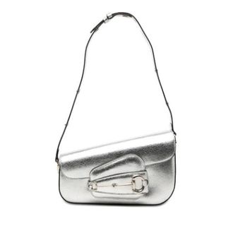 Gucci Pre-owned Vintage Shoulder Bag - Dames - Pre-owned - Grijs - Maat: ONE Size Leer