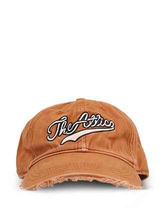 The Attico embroidered-logo baseball cap - Orange