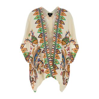Etro Etro, Kimonos, female, Multicolor, Size: ONE SIZE Cape