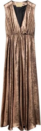 Momoni Gowns - Dames - Avondkleed - Bruin - S - Kleedjes