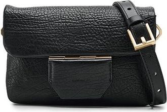 AllSaints Jupiter Grain Xbody Cross Body Womens Handbags Black, Leather