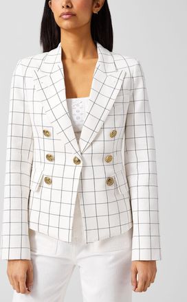 Smythe Womens Not a DB cotton-linen Blazer Jacket
