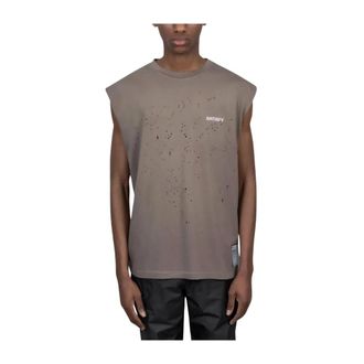 SATISFY Sleeveless Tops, male, Gray, Size: L MothTech Muscle Tee