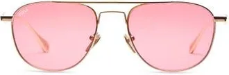 Vada Jewelry Phantom 54 Sunglasses in Yellow Gold Titanium at Nordstrom