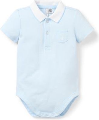 Janie and Jack Baby Bunny Pique Polo Bodysuit in Blue at Nordstrom, Size 12-18M