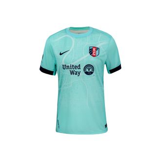 Nike Debinha de Oliveira KC Current 2025 Stadium Away Nike Womens Dri-FIT NWSL Replica Jersey in Green | P35557KCDO-HYT