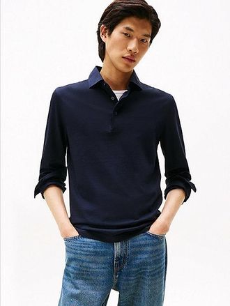 Tommy Hilfiger Smart Casual Slim Fit Long Sleeve Polo Shirt
