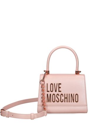 Love Moschino logo-lettering tote bag - women - Polyurethane - One Size - Pink